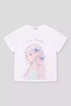Футболка хлопковая с принтом Choupette