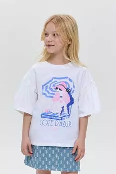 Футболка хлопковая с принтом Choupette