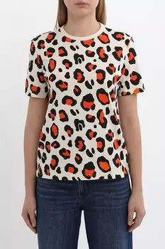 Футболка хлопковая с принтом COLORPLAY