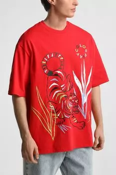 Футболка хлопковая с принтом COLORPLAY