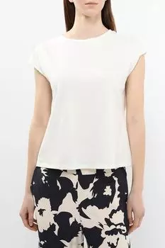 Футболка хлопковая с принтом Comma