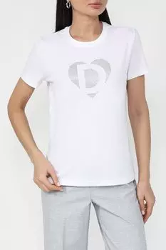 Футболка хлопковая с принтом Desigual