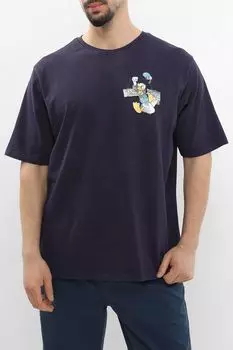 Футболка хлопковая с принтом Desigual