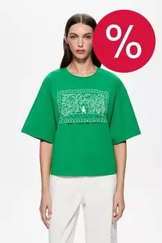 Футболка хлопковая с принтом DREAMS by Alena Akhmadullina