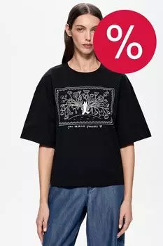 Футболка хлопковая с принтом DREAMS by Alena Akhmadullina