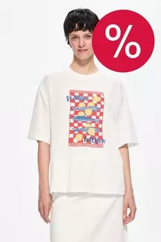 Футболка хлопковая с принтом DREAMS by Alena Akhmadullina