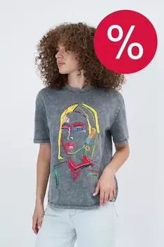 Футболка хлопковая с принтом ElectraStyle