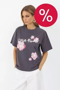 Футболка хлопковая с принтом ElectraStyle