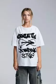 Футболка хлопковая с принтом ESCUTE Young