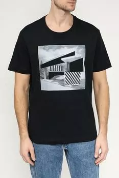 Футболка хлопковая с принтом Esprit Casual