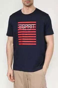 Футболка хлопковая с принтом Esprit Casual