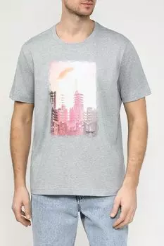 Футболка хлопковая с принтом Esprit Casual