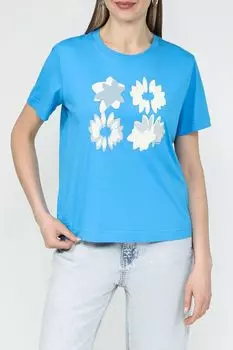 Футболка хлопковая с принтом Esprit Casual