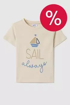 Футболка хлопковая с принтом Fagottino