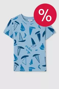 Футболка хлопковая с принтом Fagottino