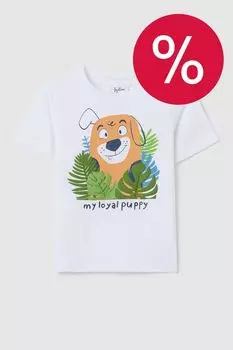 Футболка хлопковая с принтом Fagottino