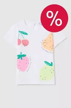 Футболка хлопковая с принтом Fagottino