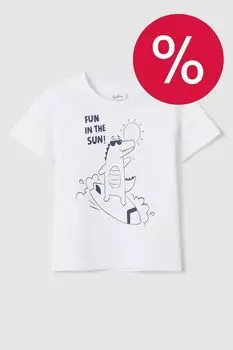 Футболка хлопковая с принтом Fagottino