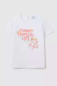 Футболка хлопковая с принтом Fagottino