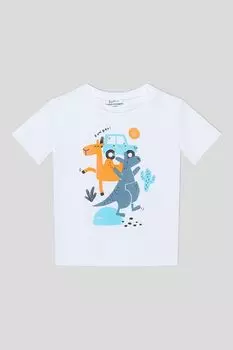 Футболка хлопковая с принтом Fagottino