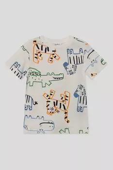 Футболка хлопковая с принтом Fagottino