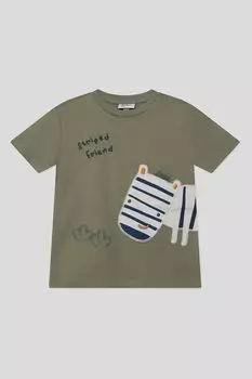 Футболка хлопковая с принтом Fagottino