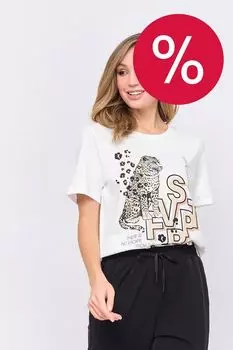 Футболка хлопковая с принтом Franco Vello