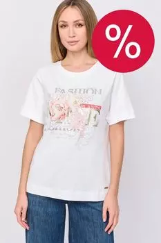 Футболка хлопковая с принтом Franco Vello