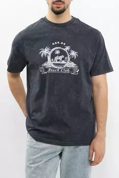 Футболка хлопковая с принтом GAS