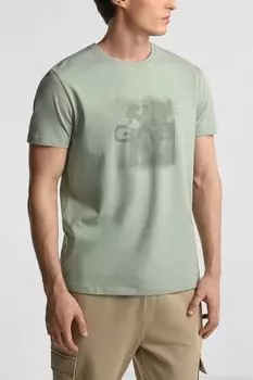 Футболка хлопковая с принтом GAS