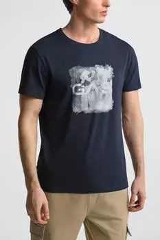 Футболка хлопковая с принтом GAS