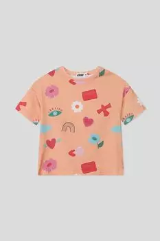 Футболка хлопковая с принтом GIOCO