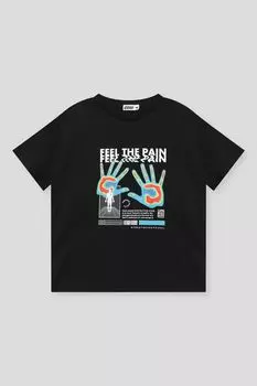 Футболка хлопковая с принтом GIOCO