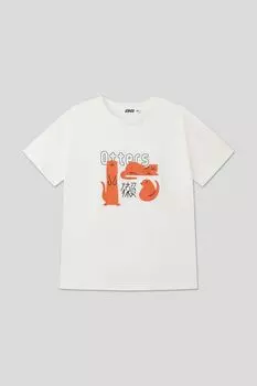 Футболка хлопковая с принтом GIOCO