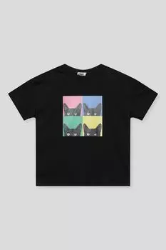 Футболка хлопковая с принтом GIOCO