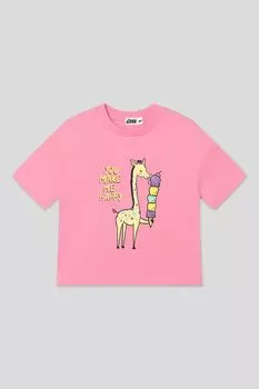 Футболка хлопковая с принтом GIOCO