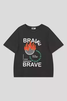 Футболка хлопковая с принтом GIOCO