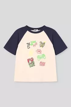 Футболка хлопковая с принтом GIOCO