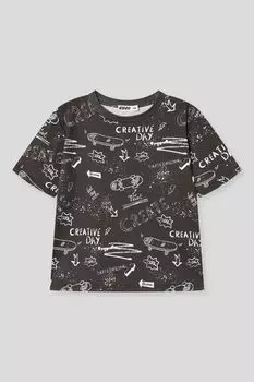 Футболка хлопковая с принтом GIOCO