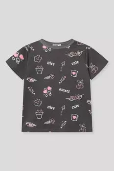 Футболка хлопковая с принтом GIOCO