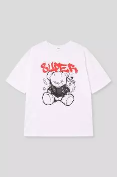 Футболка хлопковая с принтом GIOCO