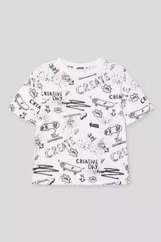 Футболка хлопковая с принтом GIOCO