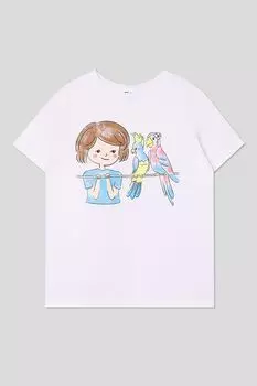 Футболка хлопковая с принтом GIOCO