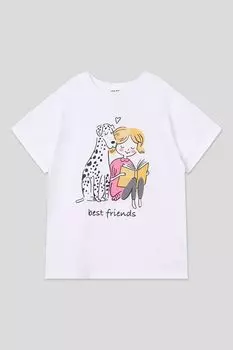 Футболка хлопковая с принтом GIOCO