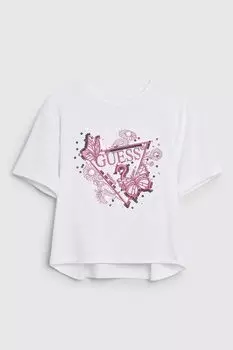 Футболка хлопковая с принтом Guess