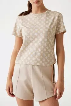 Футболка хлопковая с принтом Guess