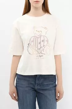 Футболка хлопковая с принтом Guess