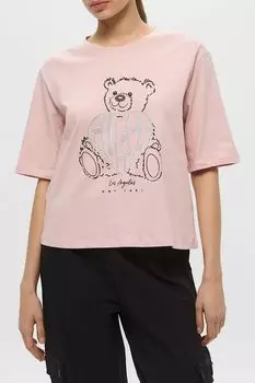 Футболка хлопковая с принтом Guess