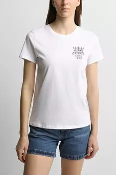 Футболка хлопковая с принтом Guess