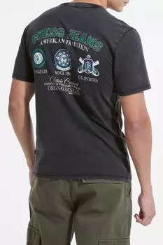 Футболка хлопковая с принтом Guess Jeans